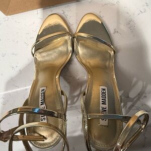 Steve Madden Metallic Gold Heels